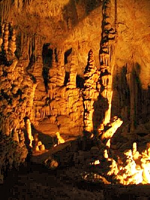 View inside the caverns