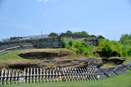 Outer stockade at Fort Ligonier